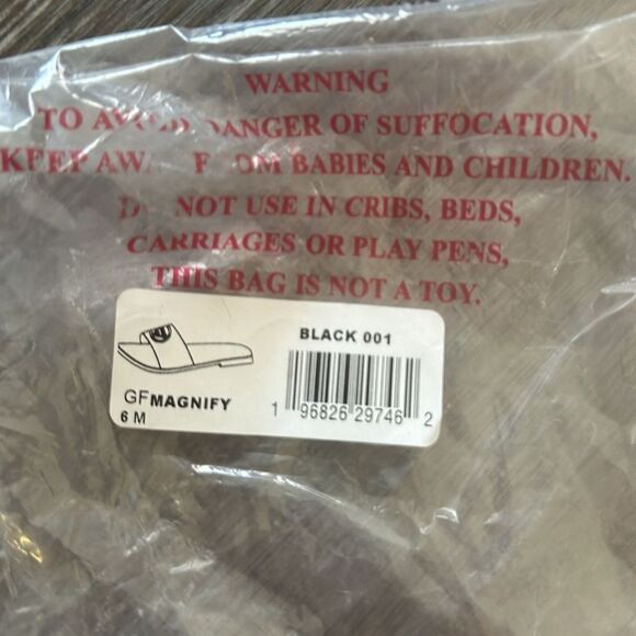 Guess Slip On Magnify Faux-Leather Beach Slides Black Women's Size US 6M - Picture 4 of 5